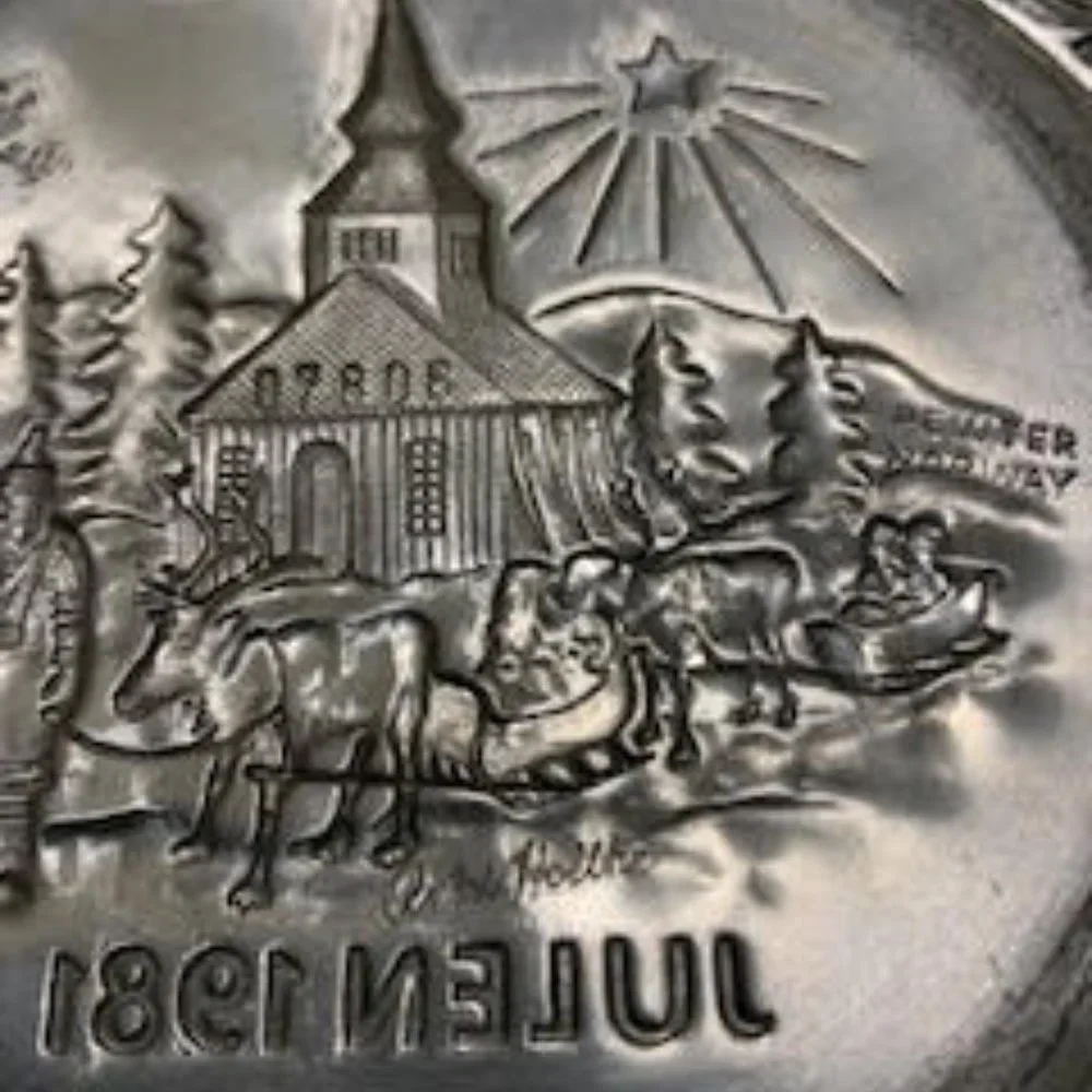 Norway Pewter plates , by Astri Holthe - Picture 7 of 10